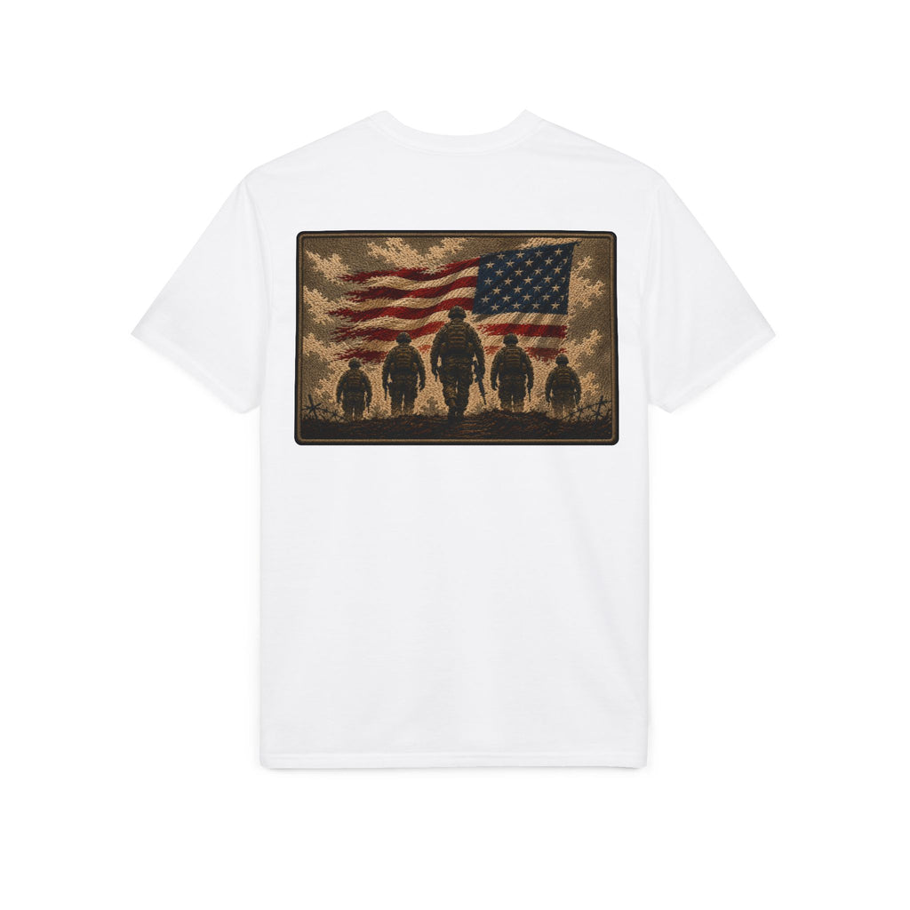 Land of the Free – Patriotic Veteran Tribute T-Shirt