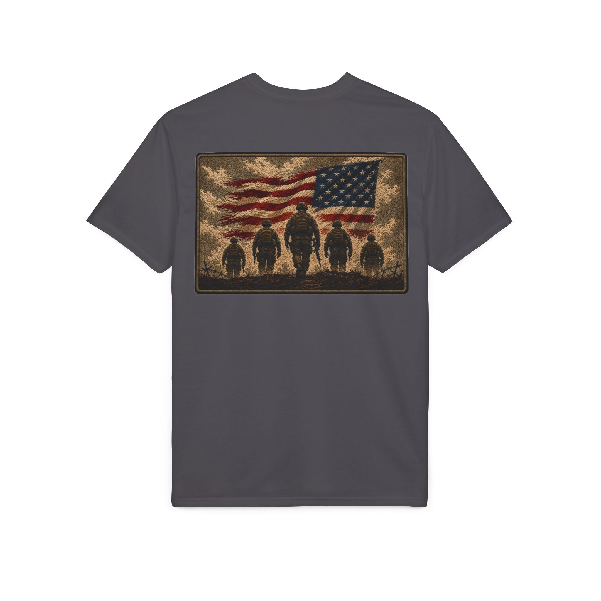 Land of the Free – Patriotic Veteran Tribute T-Shirt