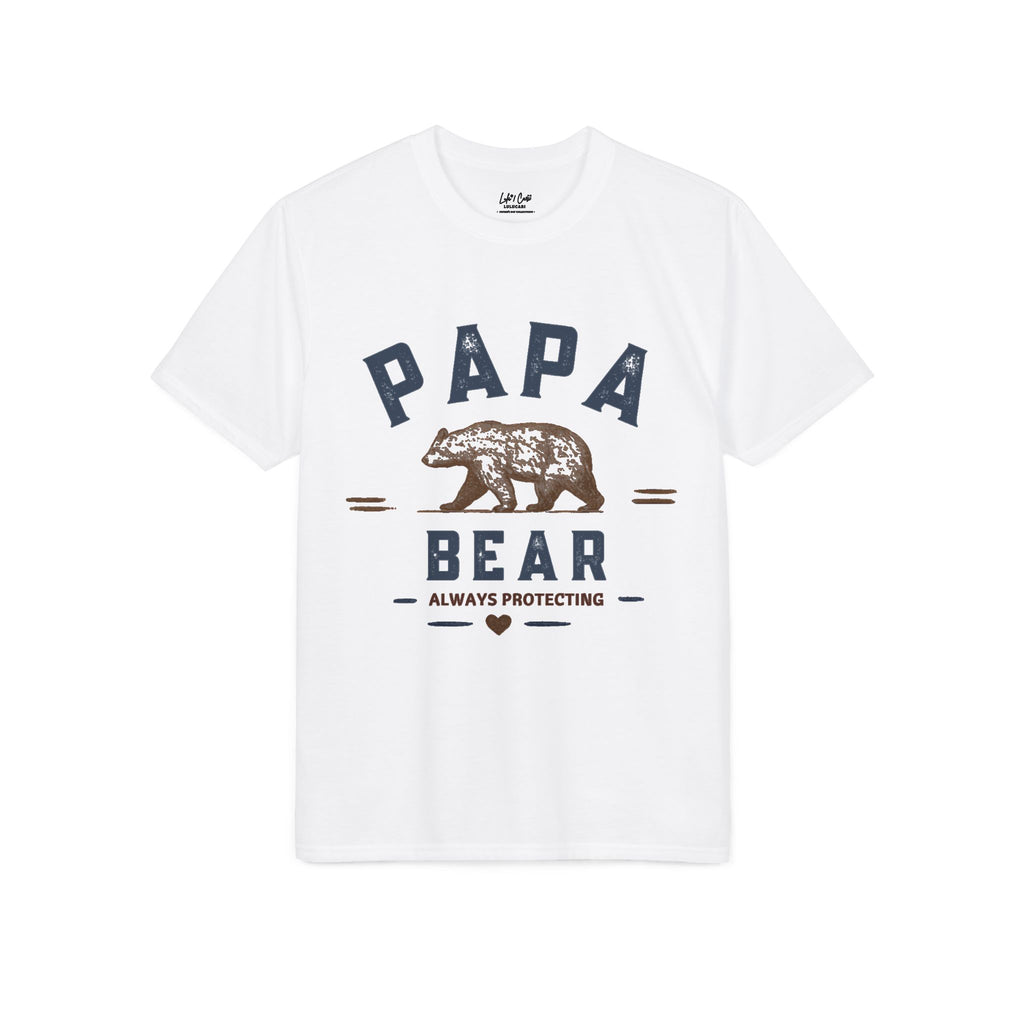 Papa Bear – Always Protecting Vintage Father’s Day Graphic T-Shirt | Lulu Cari