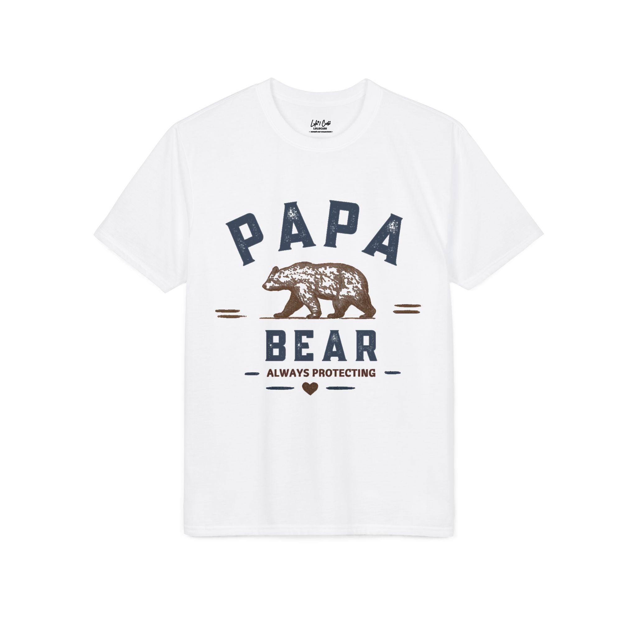 Papa Bear – Always Protecting Vintage Father’s Day Graphic T-Shirt | Lulu Cari