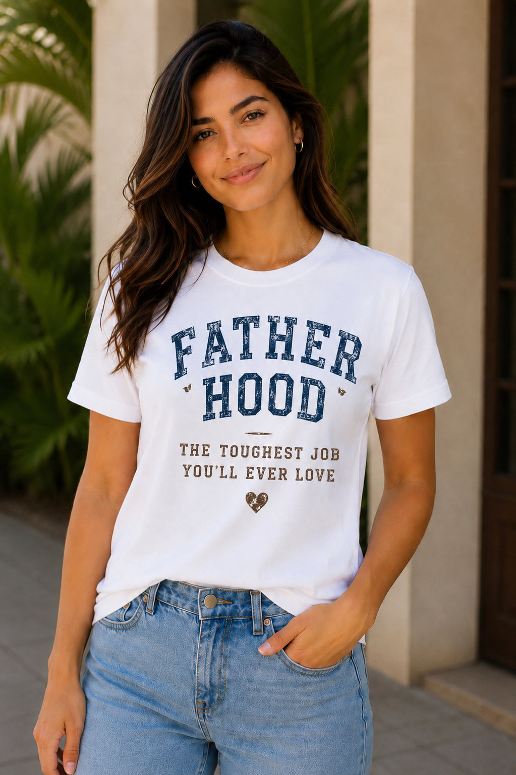 Fatherhood – The Toughest Job You’ll Ever Love T-Shirt | Lulu Cari