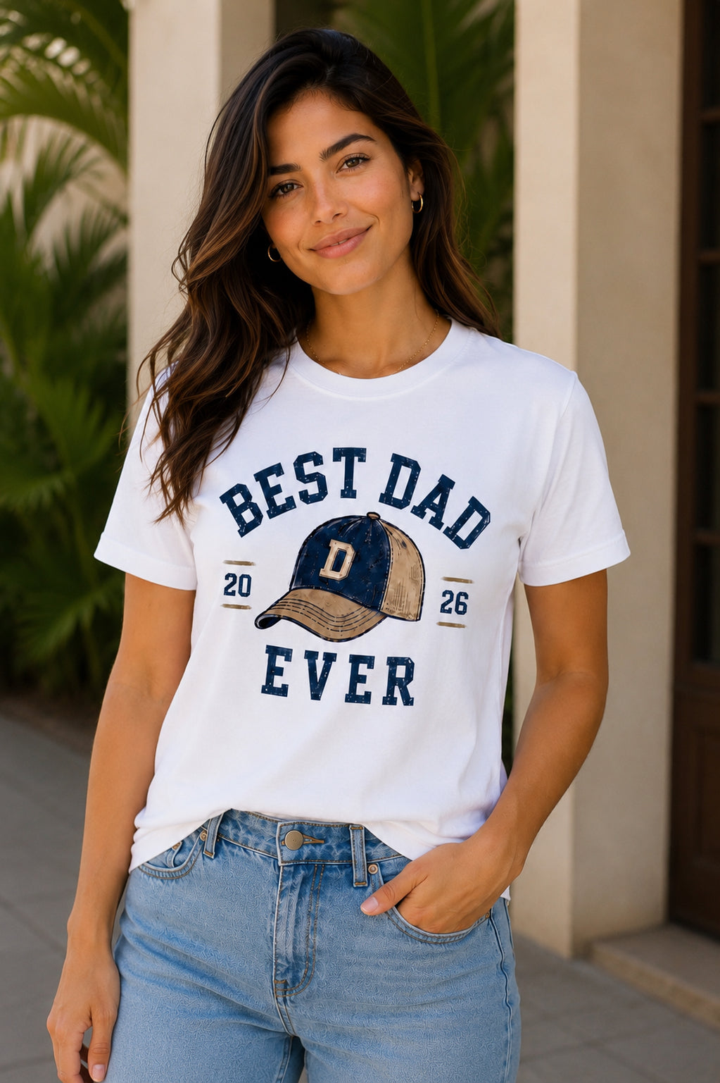Best Dad Ever Vintage Cap T-Shirt | Father’s Day Gift | Lulu Cari
