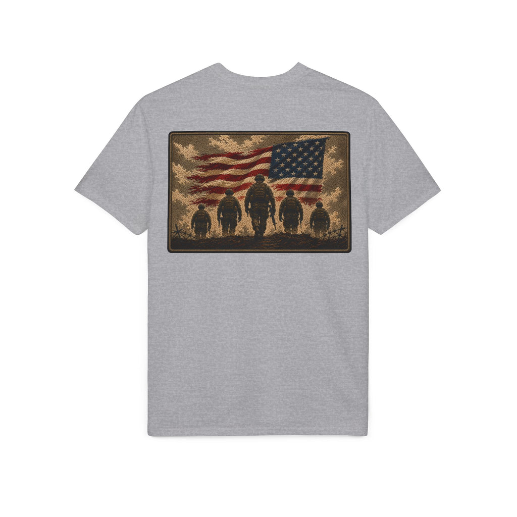Land of the Free – Patriotic Veteran Tribute T-Shirt