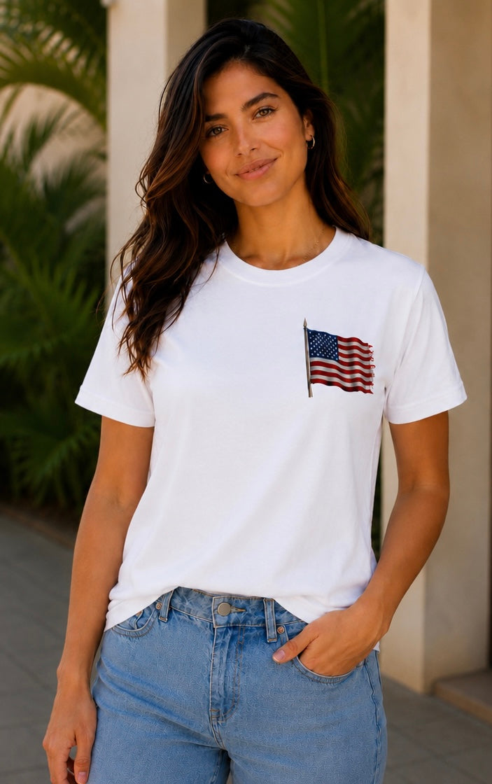 Land of the Free – Patriotic Veteran Tribute T-Shirt
