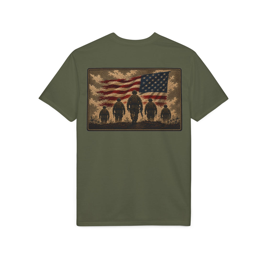 Land of the Free – Patriotic Veteran Tribute T-Shirt