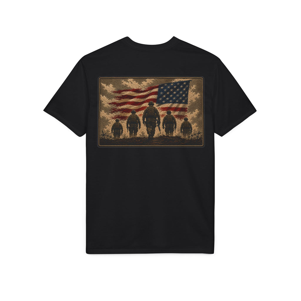 Land of the Free – Patriotic Veteran Tribute T-Shirt