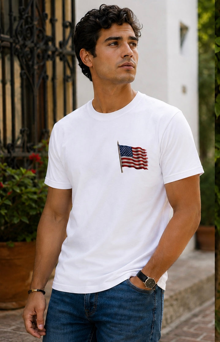 Land of the Free – Patriotic Veteran Tribute T-Shirt