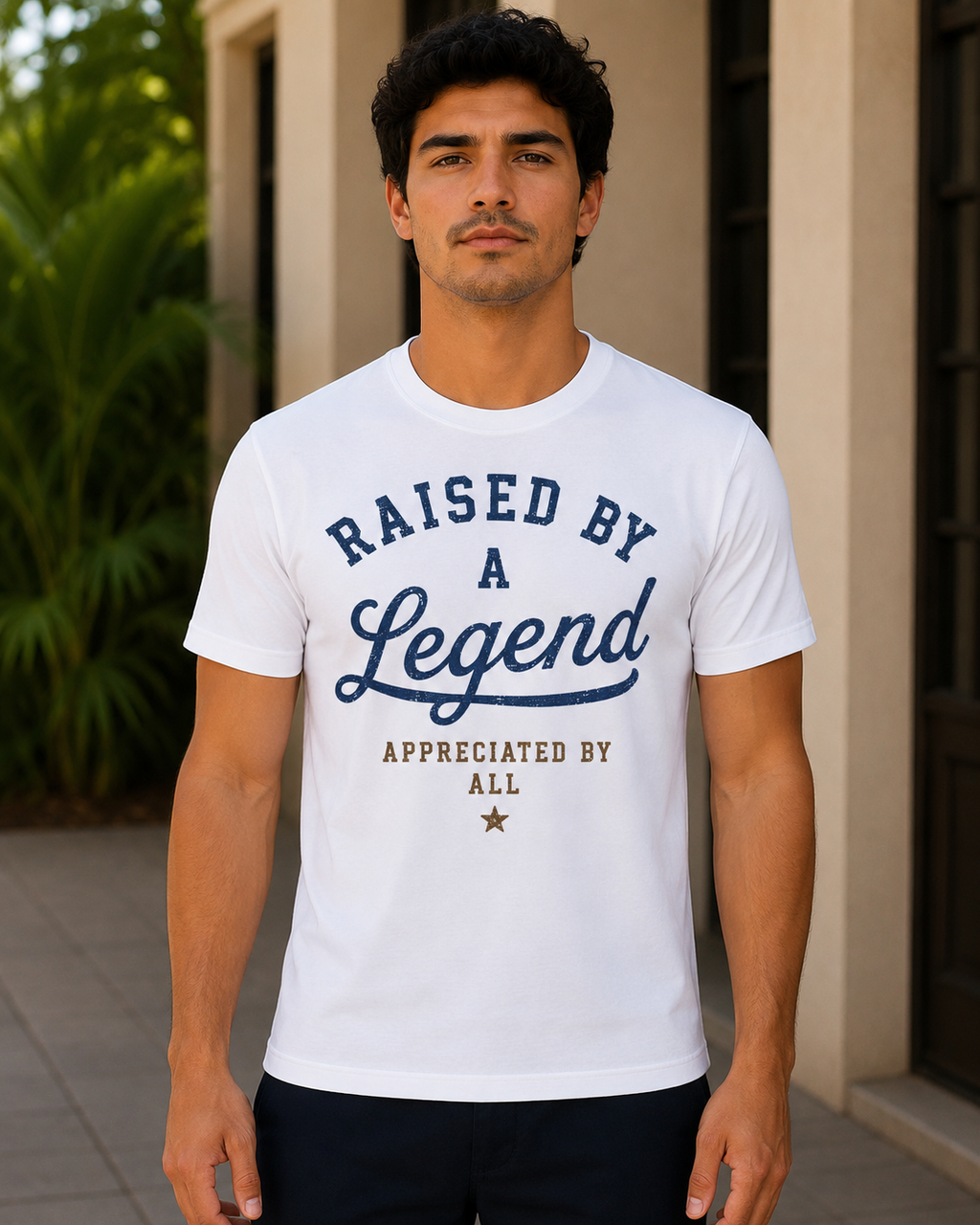 Raised By a Legend – Vintage Father’s Day Graphic T-Shirt | Lulu Cari