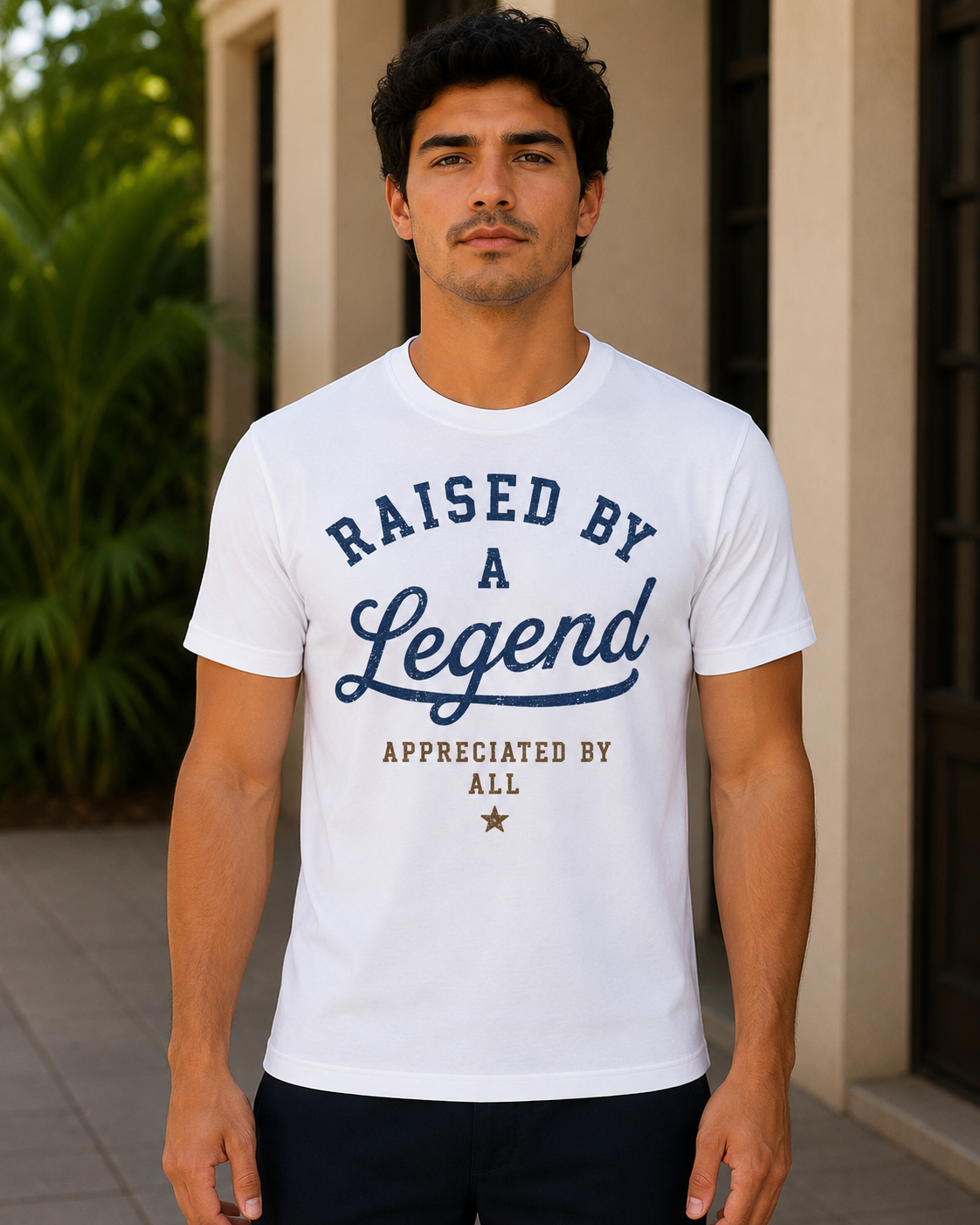 Raised By a Legend – Vintage Father’s Day Graphic T-Shirt | Lulu Cari